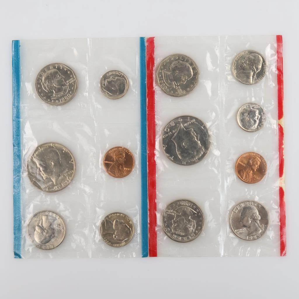 1980 P&D US Uncirculated Coin Set
