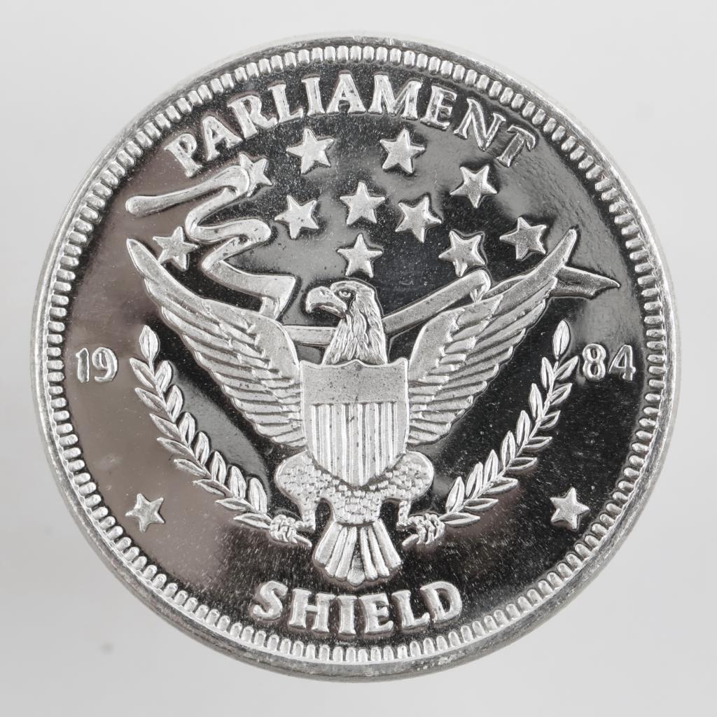 1984 Parliament Sheild Fine Silver 1 Troy Oz Round