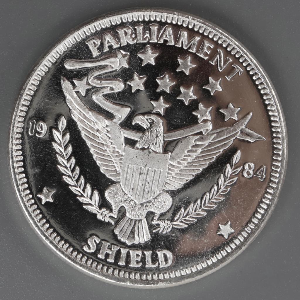1984 Parliament Sheild Fine Silver 1 Troy Oz Round