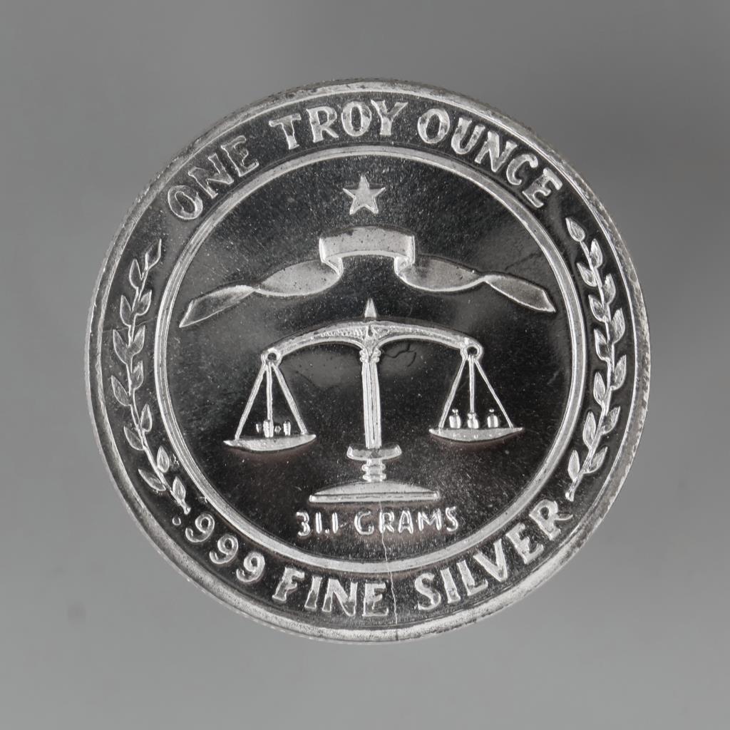 1984 Parliament Sheild Fine Silver 1 Troy Oz Round