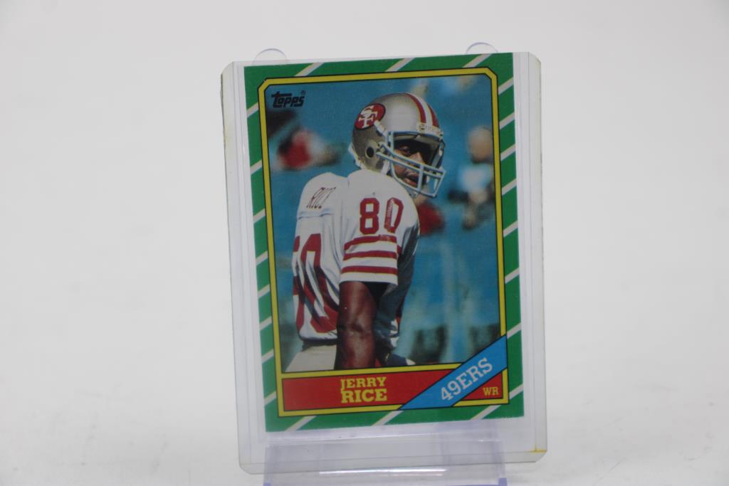 1986 Topps Jerry Rice Rookie Card #161