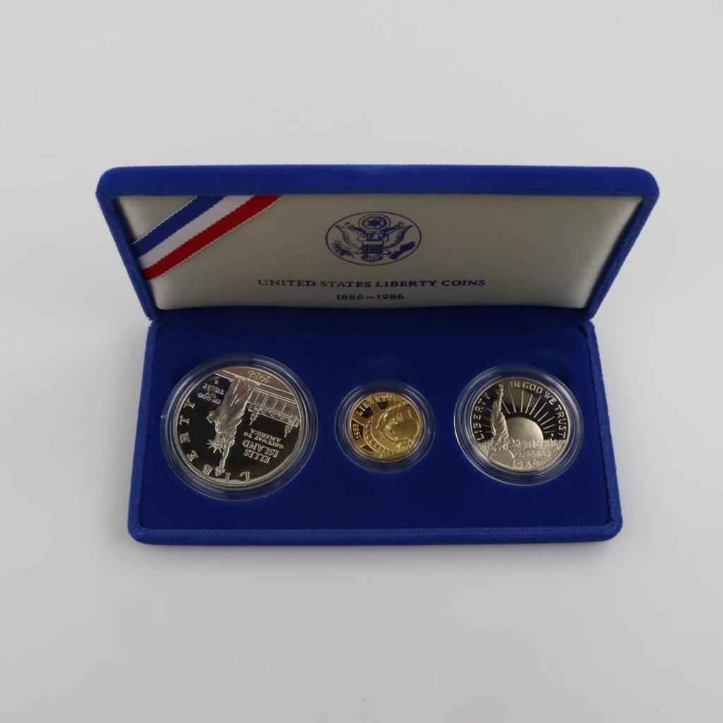 1986 US Mint Liberty Proof Coin Set W/COA | Property Room
