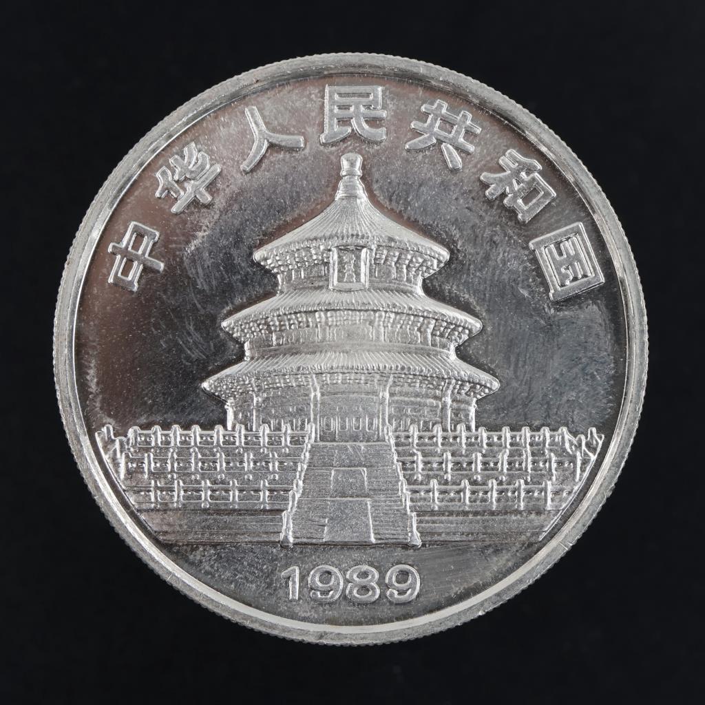 1989 Fine Silver Panda 1oz Round