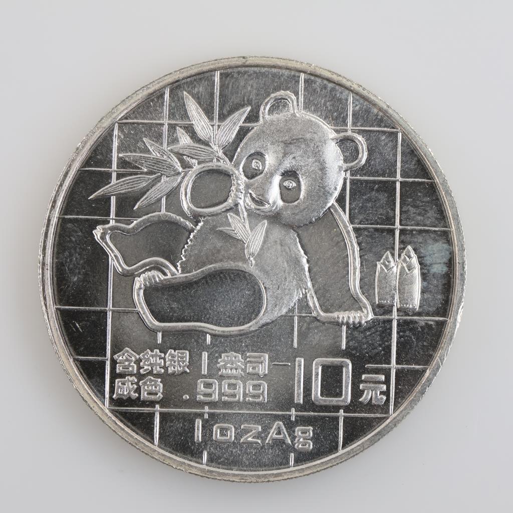 1989 Fine Silver Panda 1oz Round