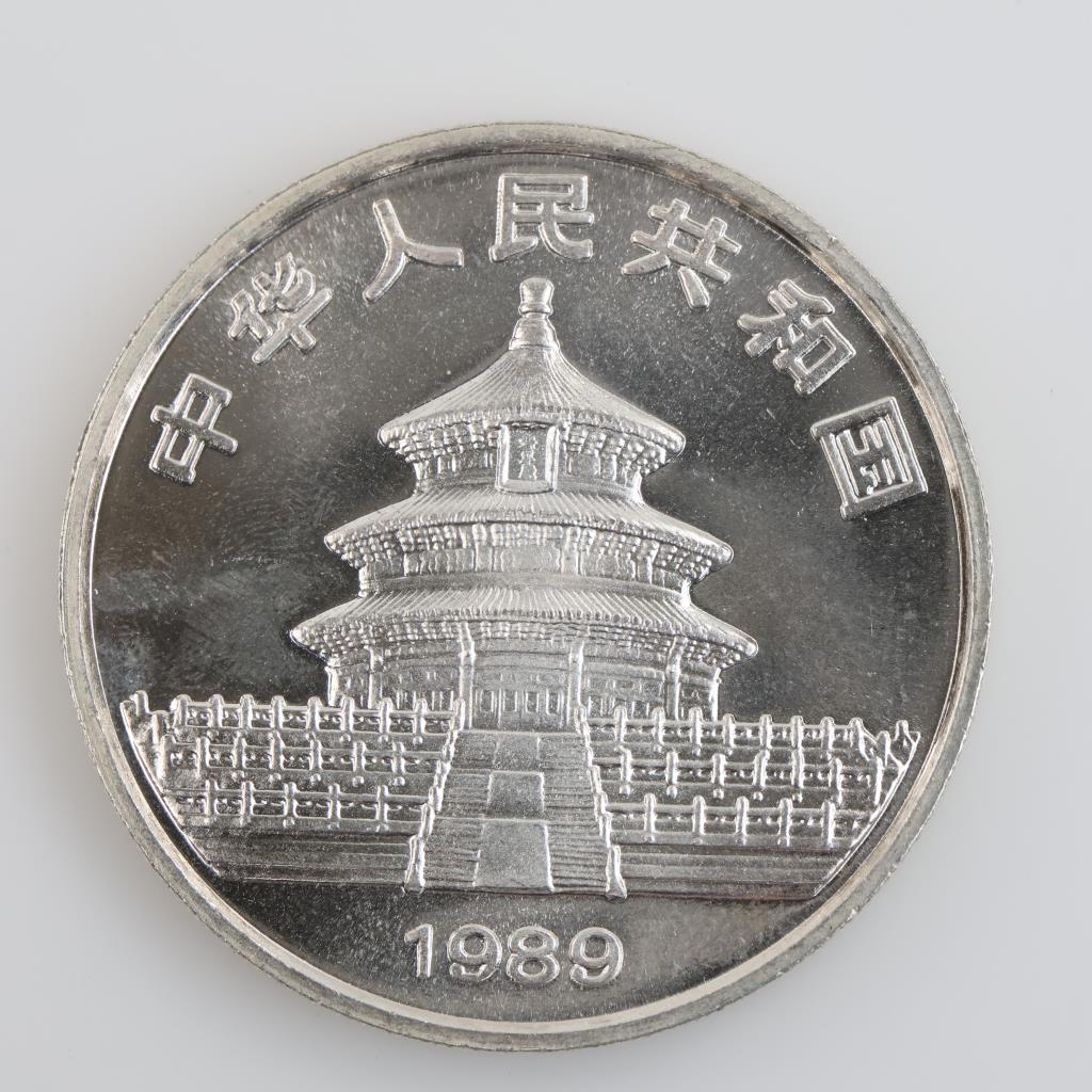 1989 Fine Silver Panda 1oz Round