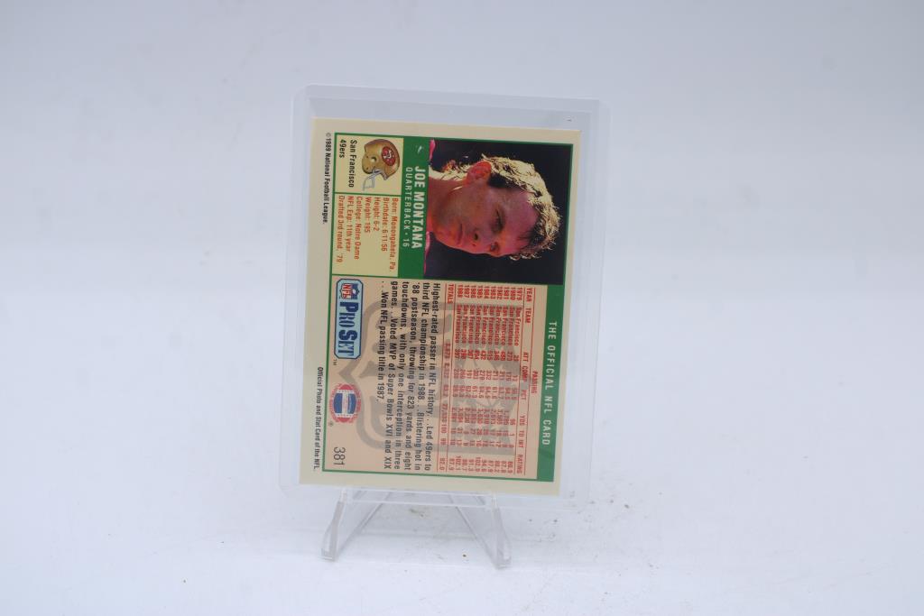 1989 Pro Set Joe Montana #381 | Property Room