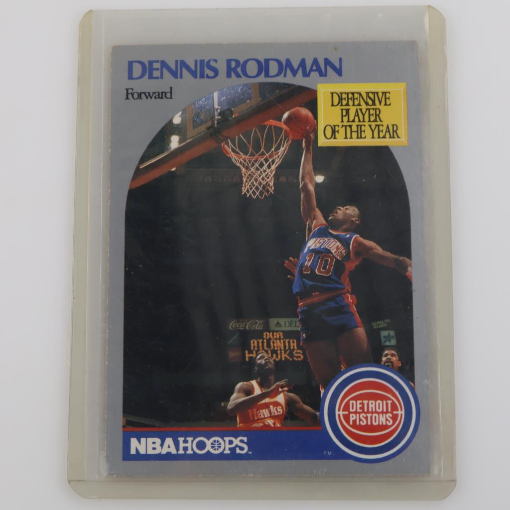 1990 Dennis Rodman NBA Hoops, #109 Defensive Player Of The Year