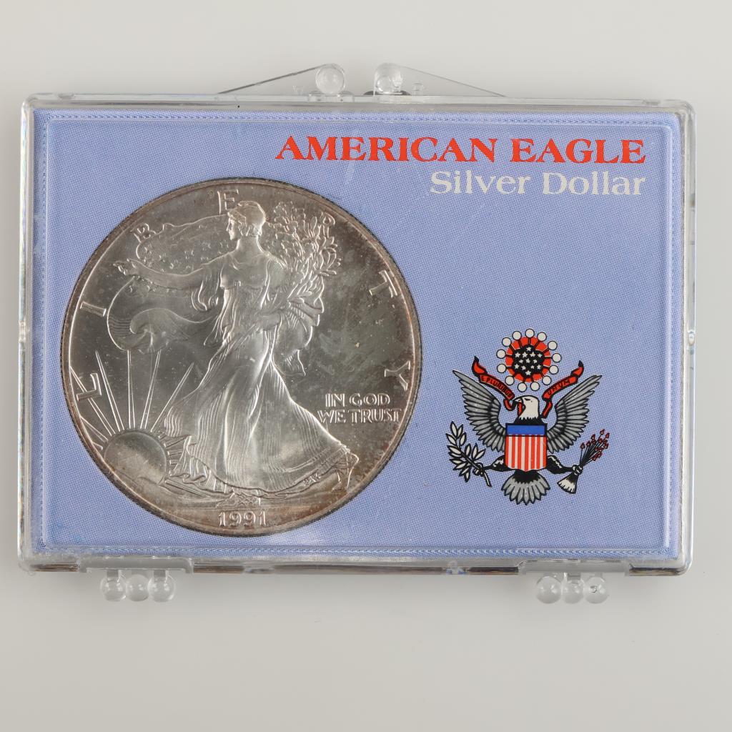 1991 American Eagle Fine Silver 1oz Dollar