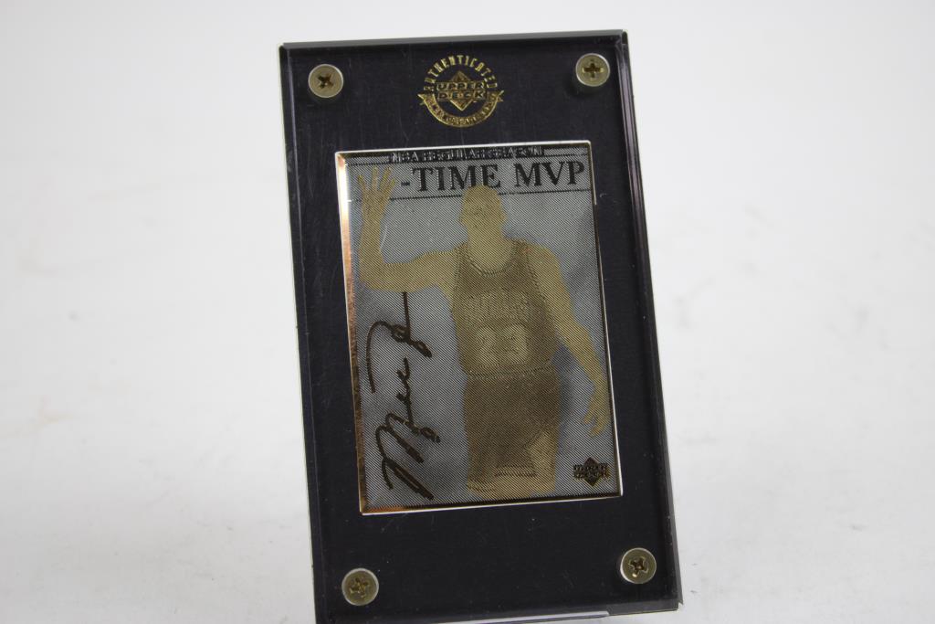 1996 Michael Jordan Upper Deck 4-Time MVP #350 Gold Card
