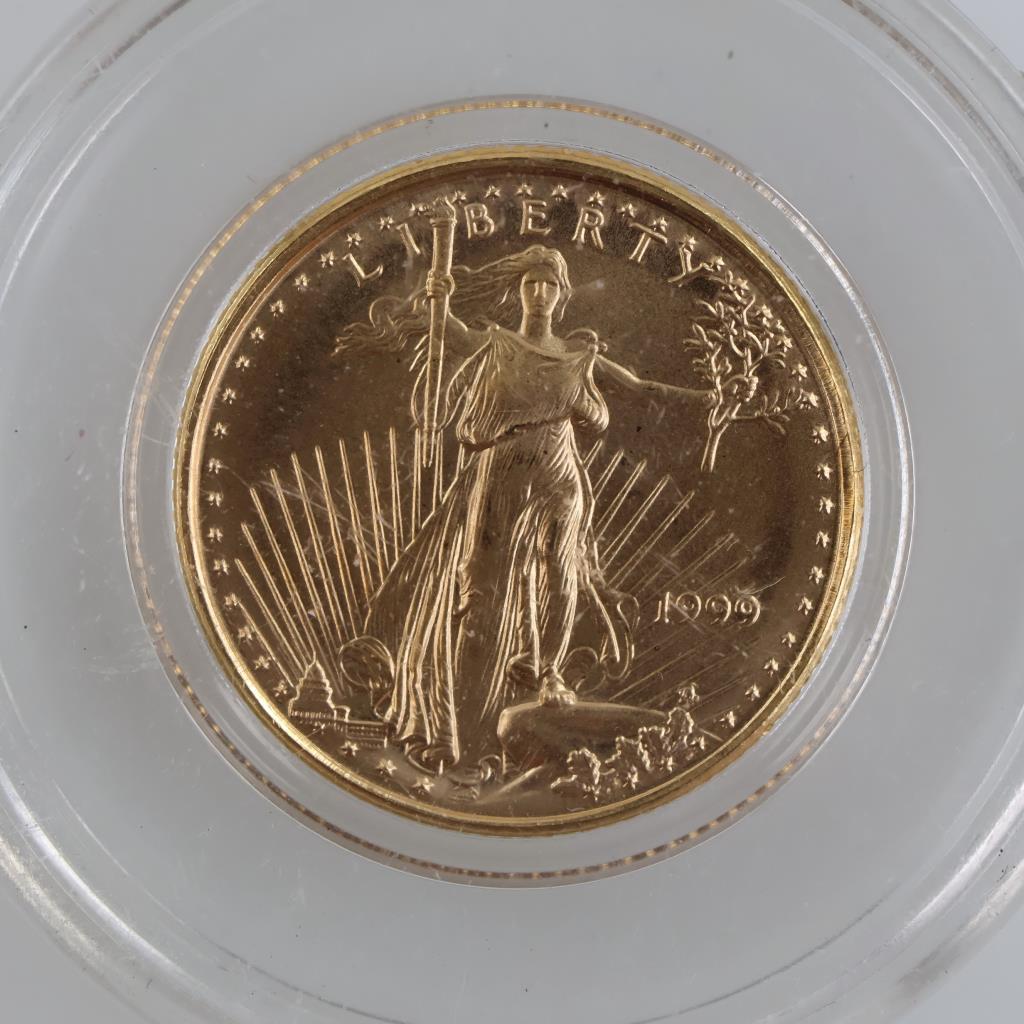 1999 US American Eagle Fine Gold 5 Dollars 1/10oz