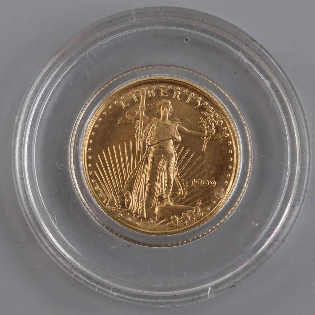 1999 US American Eagle Fine Gold 5 Dollars 1/10oz