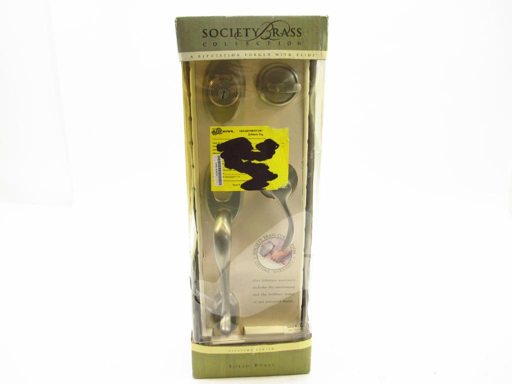 Society Brass Collection Door Handleset Property Room