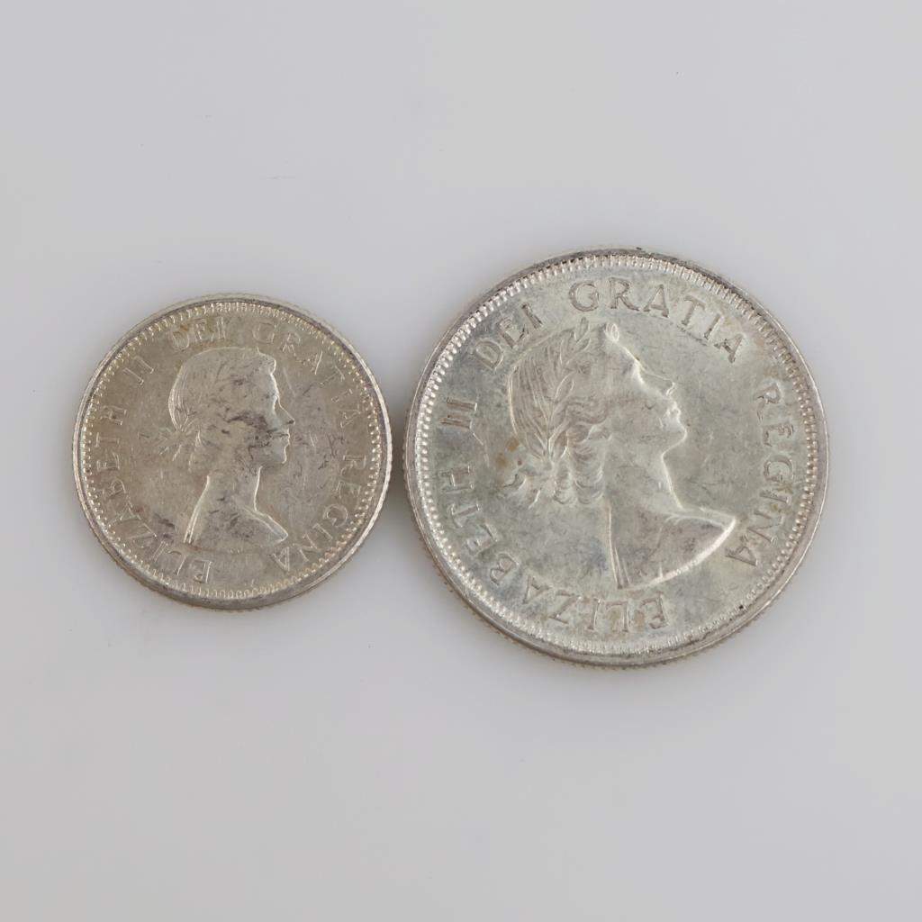 2 Canadian Silver Coins
