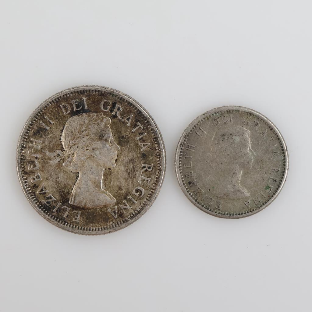 2 Canadian Silver Coins