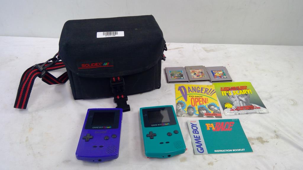 2 Game Boy Color, And 3 Games