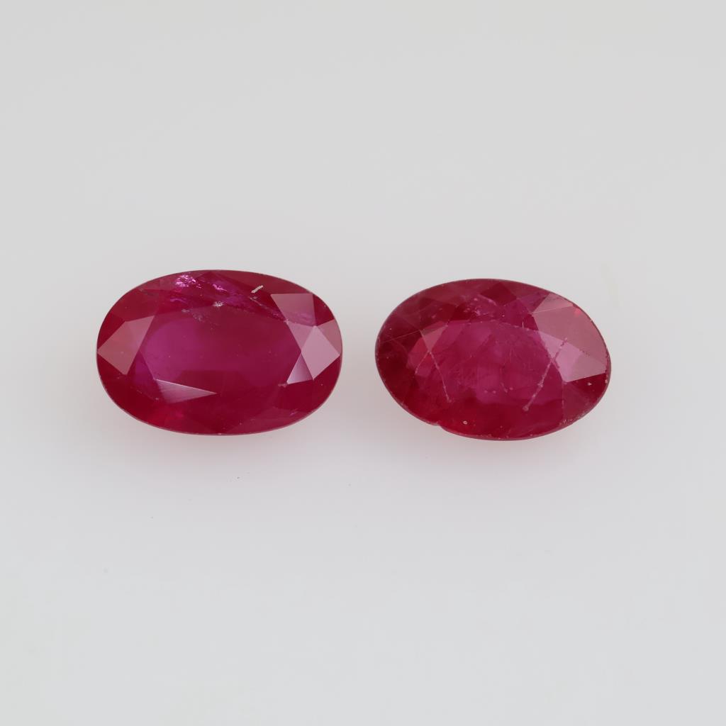 2 Oval Rubies