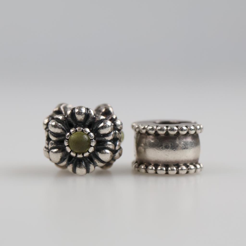 2 Pandora Sterling Silver Charms