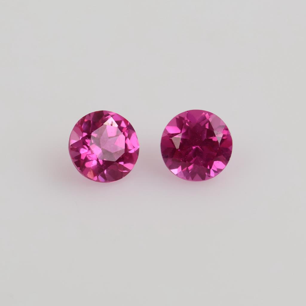 2 Pink Sapphire Loose Facet Stones