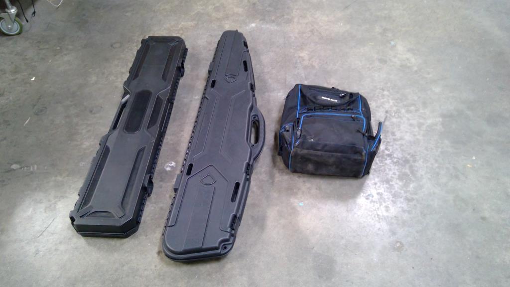2 Rifle Hard Cases, Kobalt Blue Tool Backpack