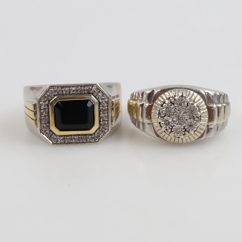 2 Sterling Silver Rings