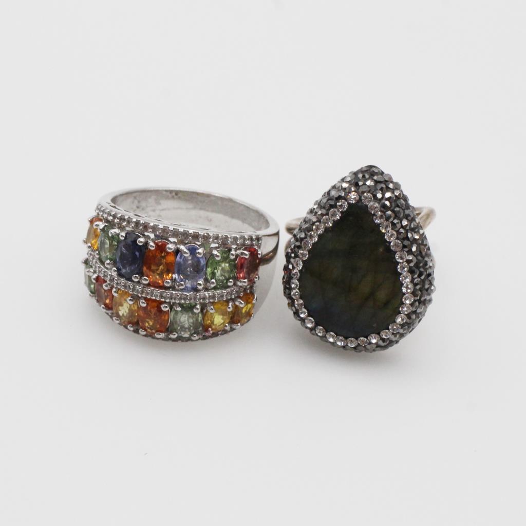 2 Sterling Silver Rings