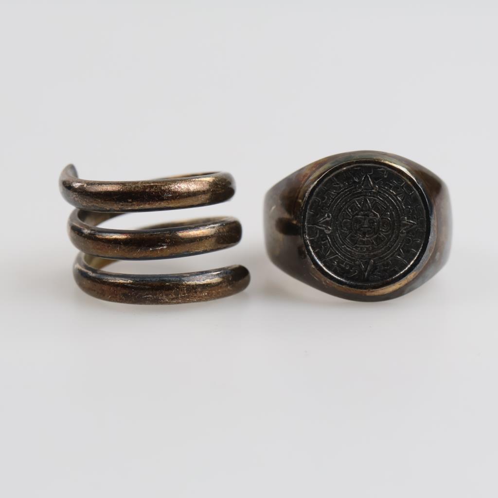 2 Sterling Silver Rings