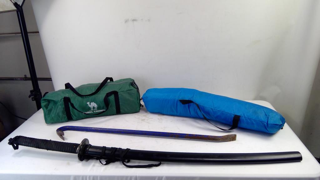 2 Tent, Sword, Crowbar Tool