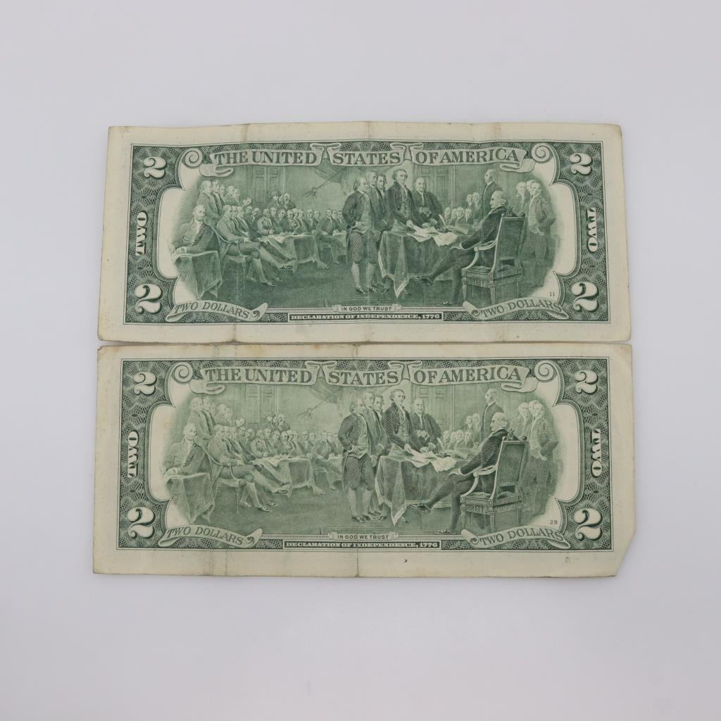 2 US Federal Reserve Note 2 Dollars | Property Room