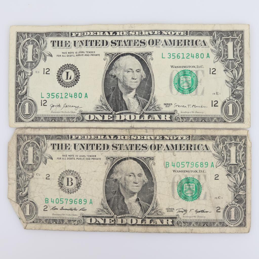 2 US Federal Reserve Notes