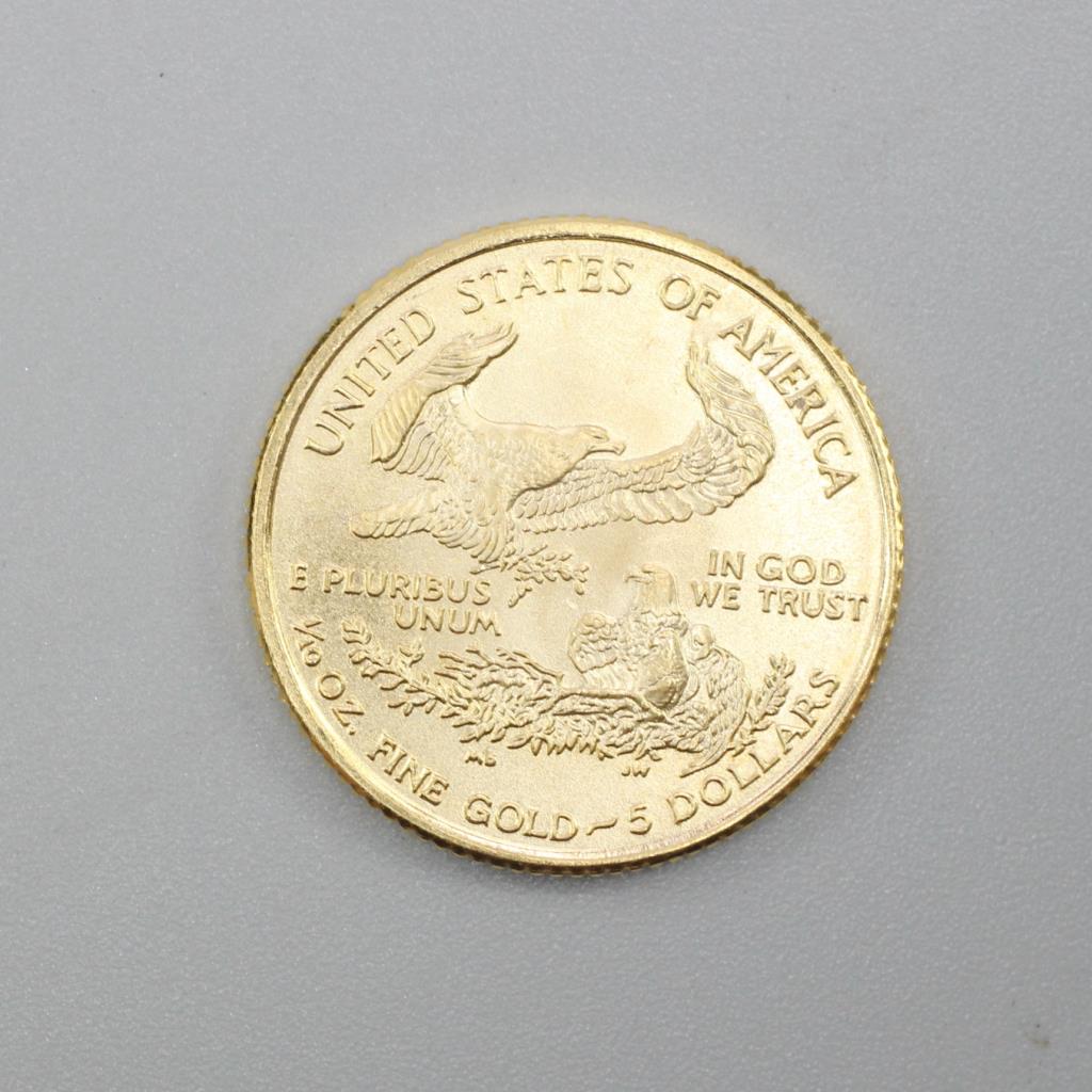 2000 American Gold Eagle 5 Dollars, 1/10 Oz | Property Room