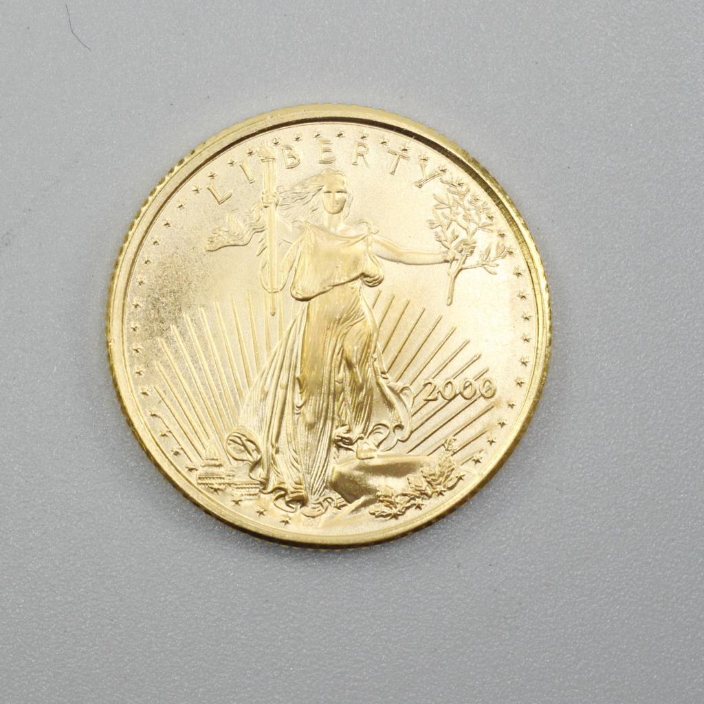 2000 American Gold Eagle 5 Dollars, 1/10 Oz. | Property Room