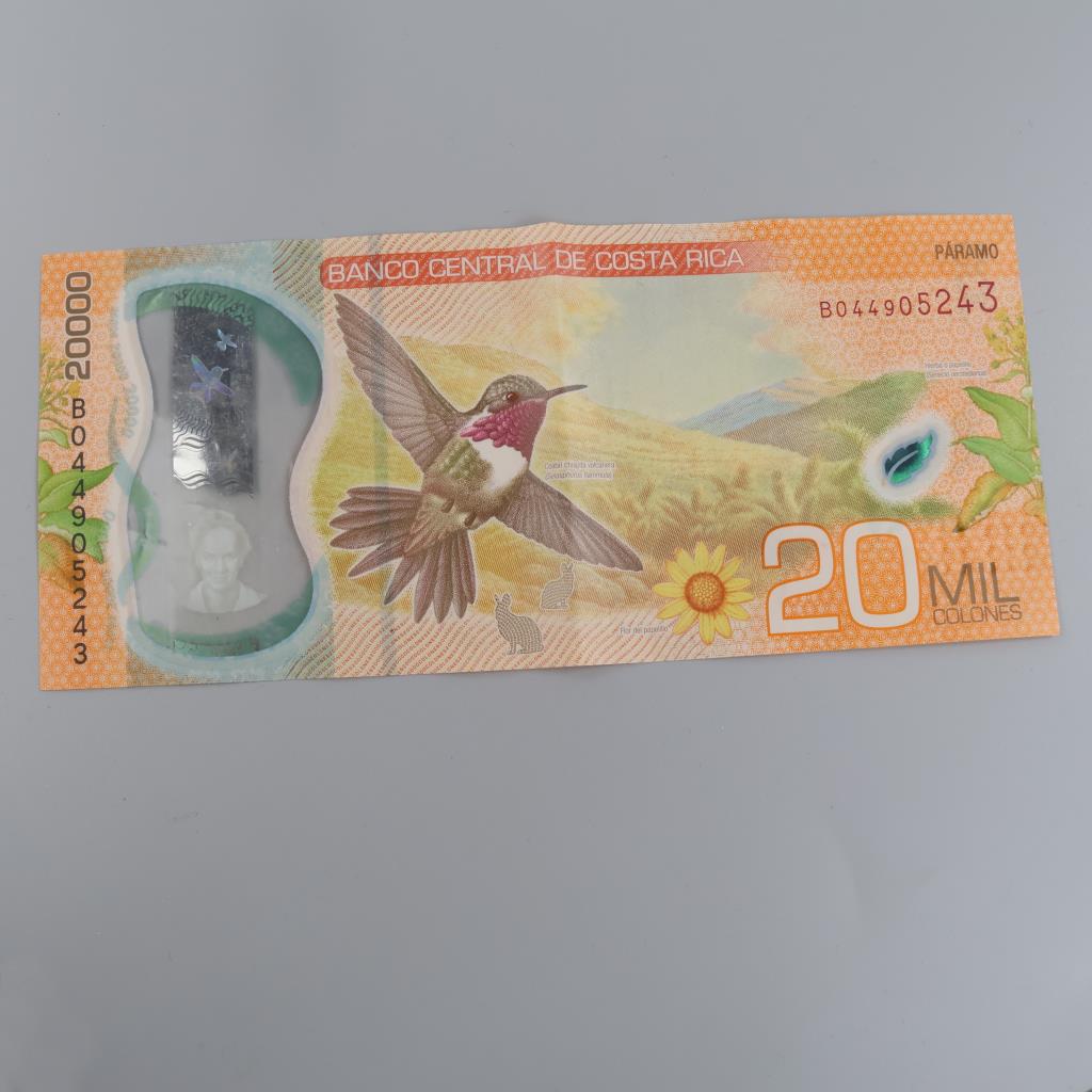 20,000 Costa Rican Colon, Foreign Currency