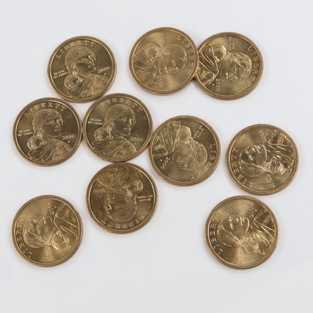 2000-P Sacagawea Dollar, 10 Pieces