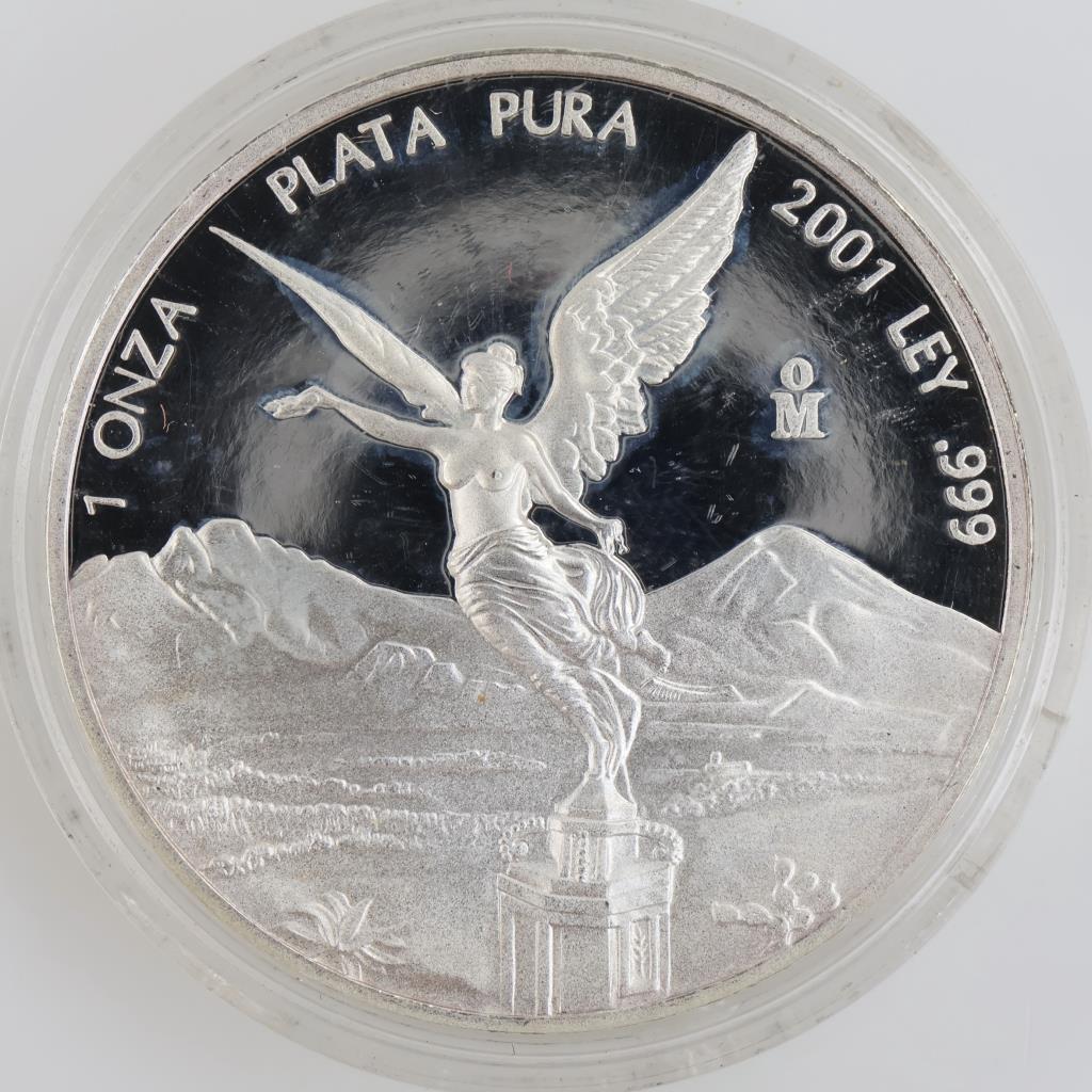 2001 Mexican Fine Silver Proof Libertad 1oz