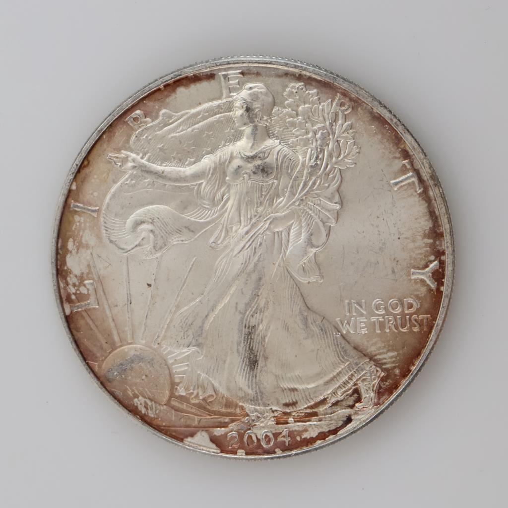 2004 US American Eagle Fine Silver Dollar 1oz