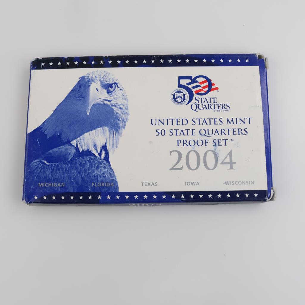 2004 US Quarter Mint Proof Set With COA