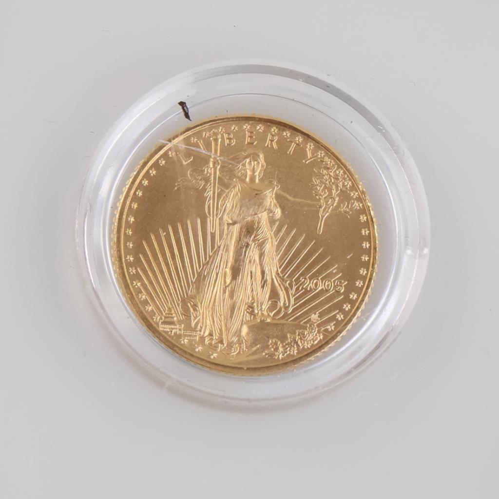 2005 American Gold Eagle 5 Dollar 1/10oz