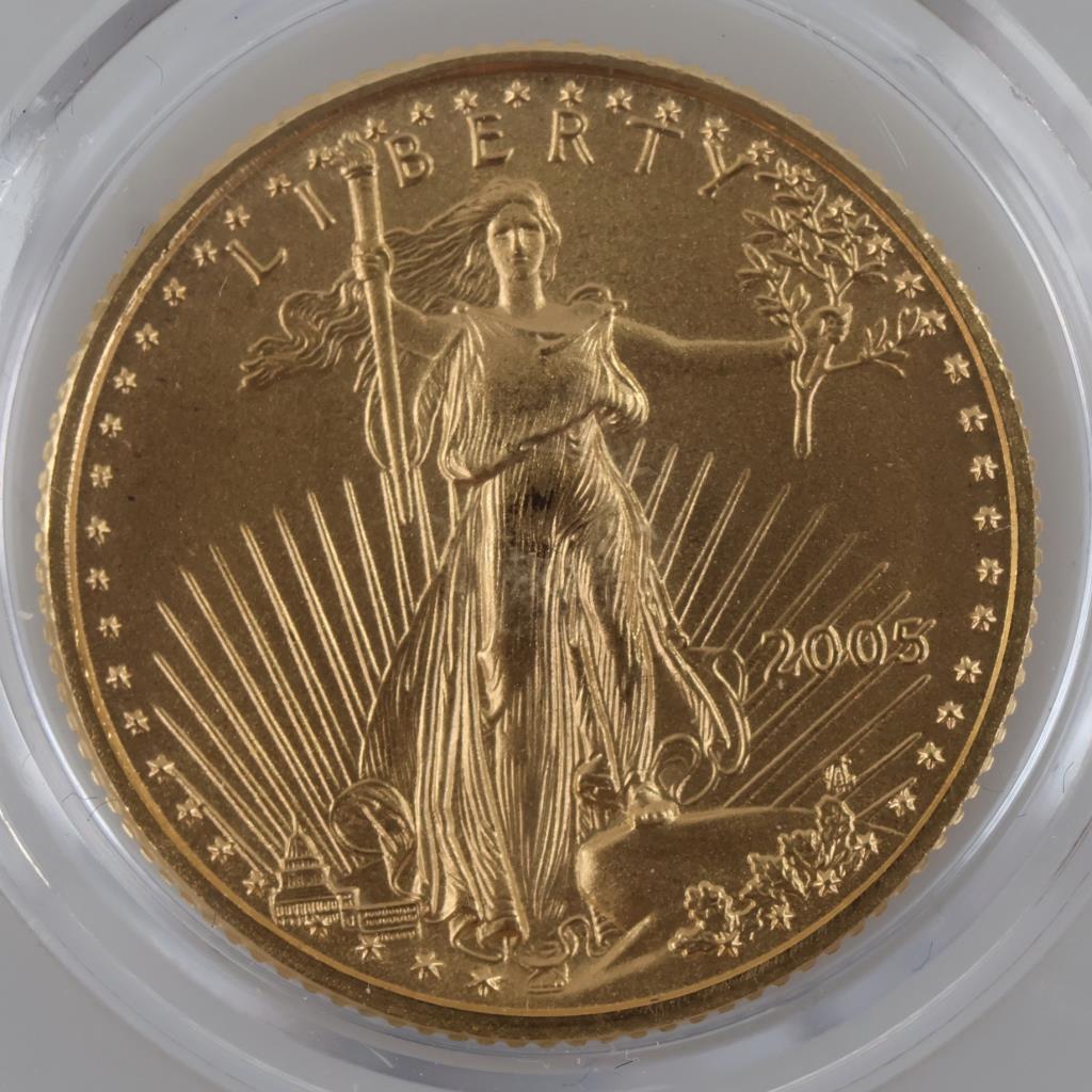 2005 American Gold Eagle 5 Dollar 1/10oz