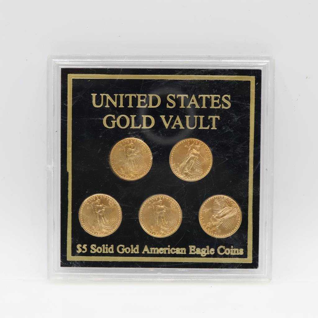 2006 U.S. 5 Dollar American Eagle Fine Gold Vault Coin Set