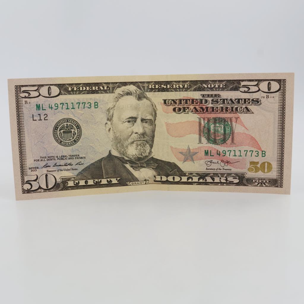 2013 US Federal Reserve Note $50