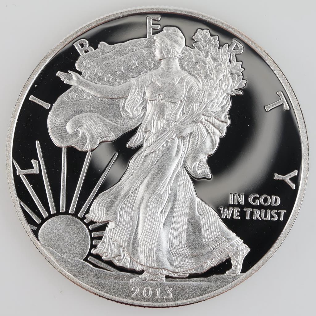 2013-W US American Eagle Fine Silver Proof Dollar 1oz