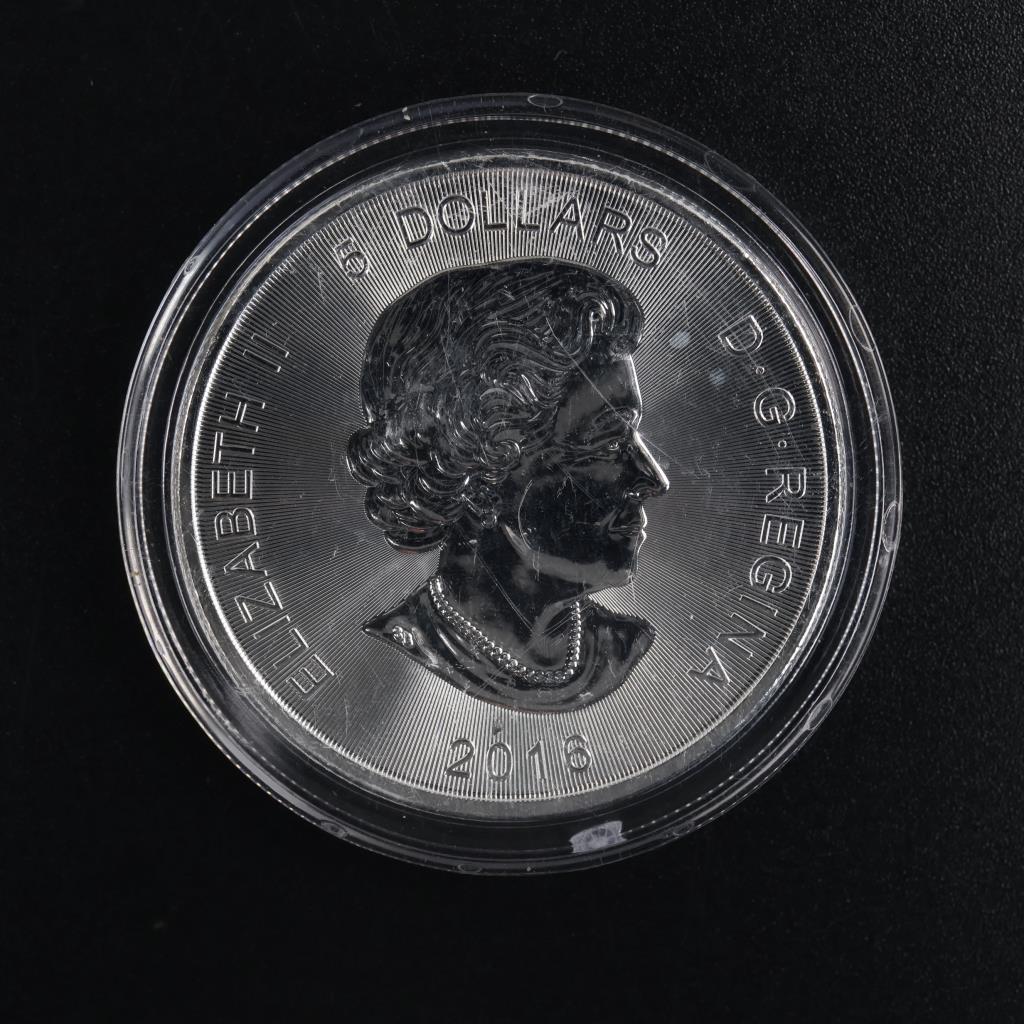 2016 Canada Predator Series Cougar Fine Silver 5 Dollars 1oz