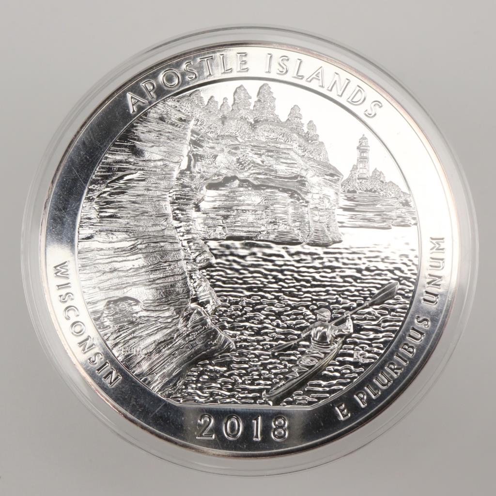 2018 YEAR SET, AMERICA'S NATIONAL PARK QUARTERS, 5 COINS ANNUAL ISSUE, BU IN SEALED PKG - Foto 11