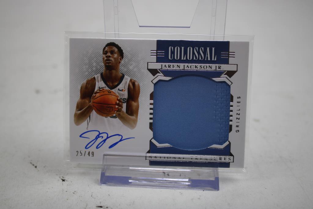 2019-20 National Treasures Colossal Jaren Jackson Jr Auto Patch #CMA-JJJ /49