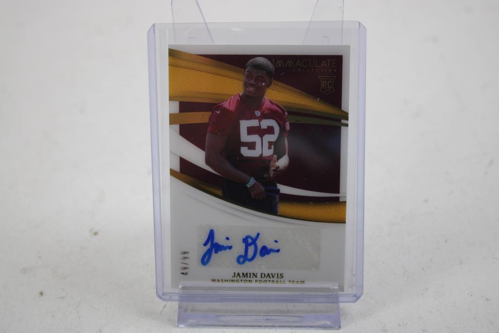 2021 Immaculate Collection Jamin Davis RC Auto #148 /99