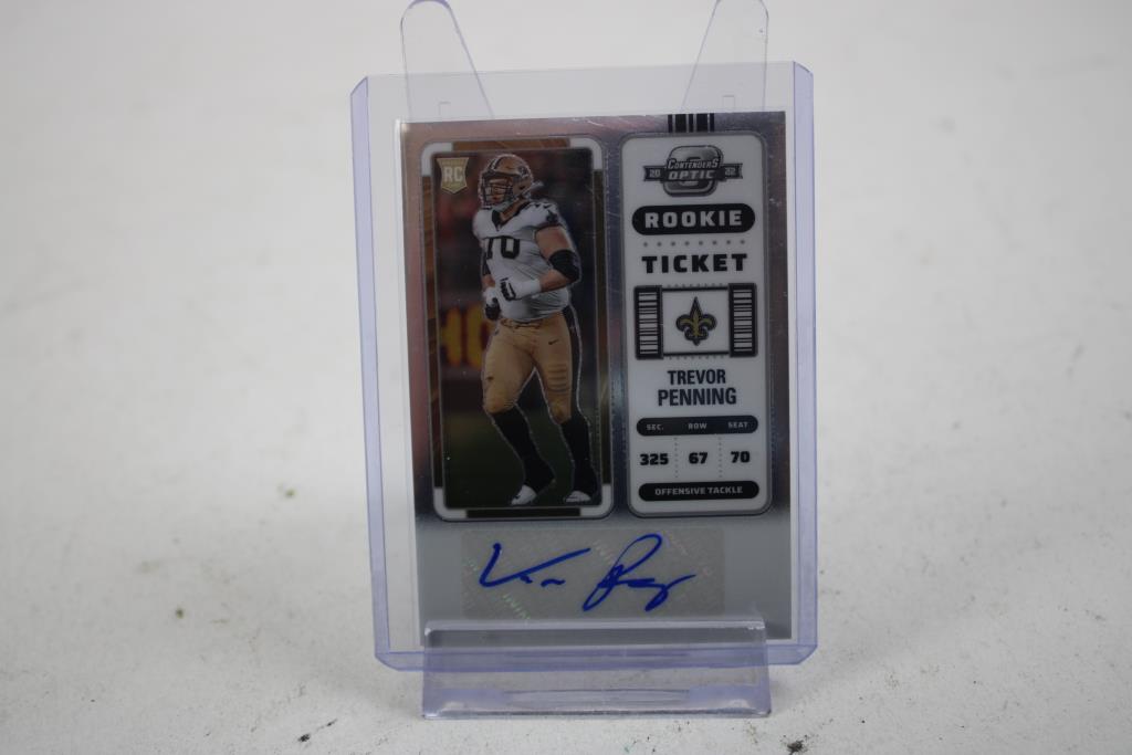 2022 Contenders Optic Trevor Penning RC Auto #201