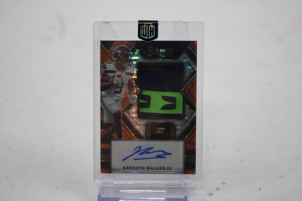 2022 Panini Select #JRS-KW Kenneth Walker III Rookie Jumbo Swatch /30