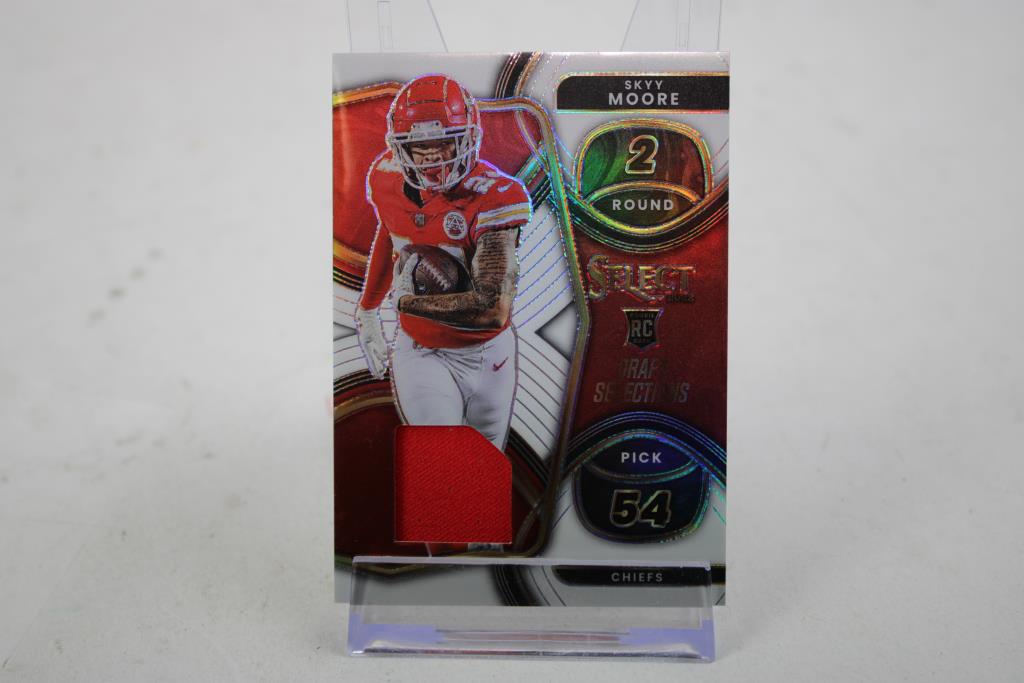 2022 Select Football Skyy Moore ROOKIE PATCH #DS-18 /75
