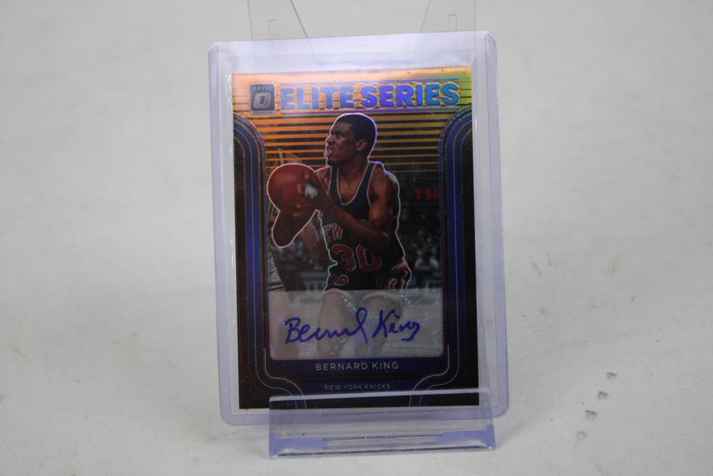 2022-23 Donruss Optic Basketball Elite Series Bernard King Auto #ESS-BKG /10