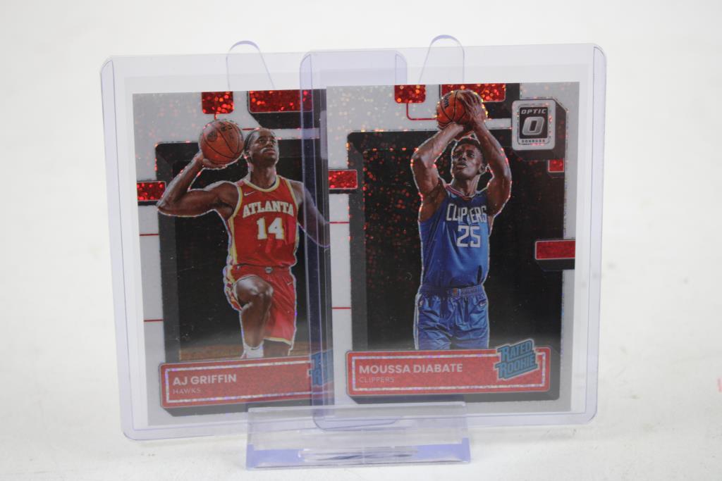 2022-23 Donruss Optic Basketball White Sparkle Rated Rookie Lot, 2 Cards